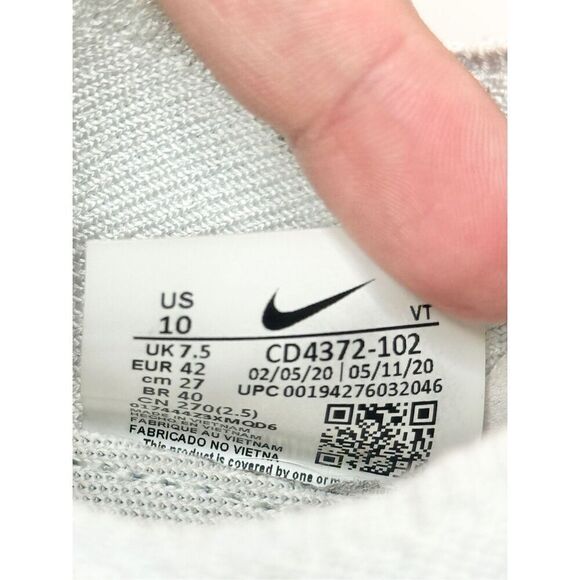 Nike Sneakers Size 10 Women's React Infinity Run Flyknit White Ombre 2020 - Picture 9 of 10